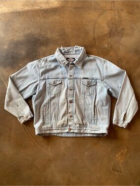 VTG 90s Harley Davidson Faded Distressed Ripped Washed Boxy Denim Jacket